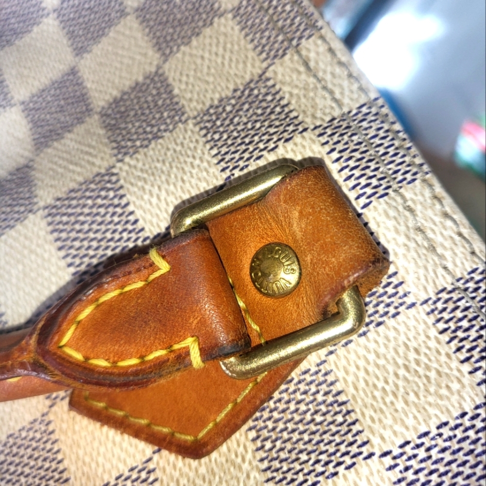 Vintage Louis Vuitton Speedy 35 Damier Azur